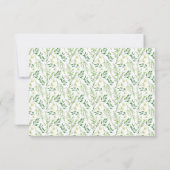 Botanische kruiden botanische bruiloft van de groe RSVP kaartje (Achterkant)