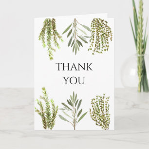 Botanische Kruiden Citroenen Waterverf Dank u