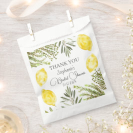 Botanische kruiden Citroenen Waterverf Vrijgezelle Bedankzakje