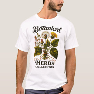 Botanische Kruiden Collectie, Elegante Natuur T-shirt