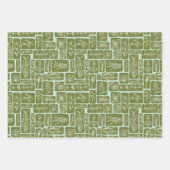 Botanische kruiden in warme kleuren inpakpapier (Voorkant 2)