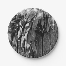 Botanische kruiden papieren bordje