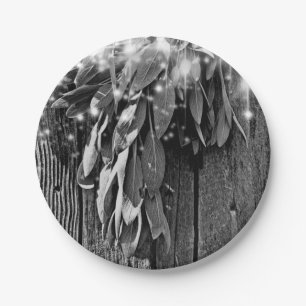 Botanische kruiden papieren bordje