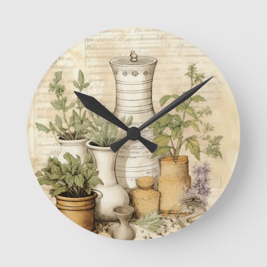botanische kruidentuin ronde klok (Voorkant)