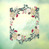 Botanische kruiige en heldere remaanplant raamsticker (Vel 3)