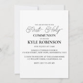 Botanische Kruis Eerste Communie Uitnodigingen (Achterkant)