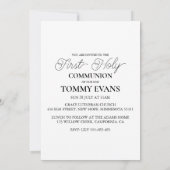 Botanische Kruis Eerste Communie Uitnodigingen (Achterkant)