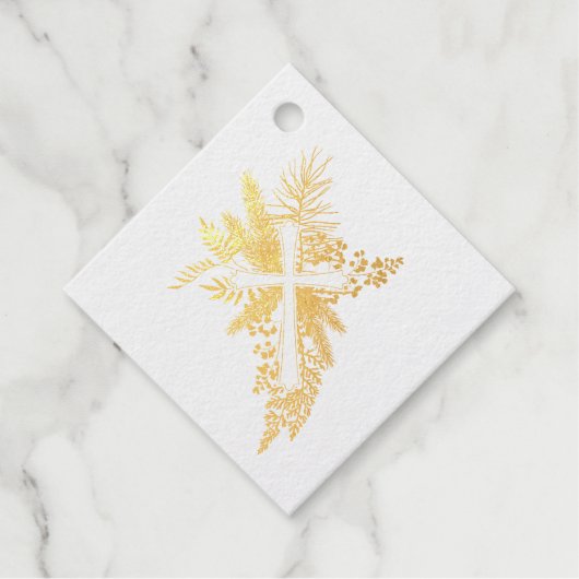 Botanische kruisstaren Dank je echt goud Bedankjes Labels (Voorkant)