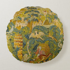 Botanische kudde van vogels rond kussen