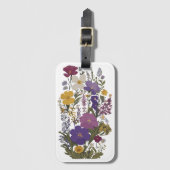 Botanische kunst bagagelabel (Voorkant (verticaal))