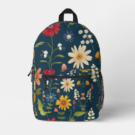 Botanische kunst bedrukte rugzak (Voorkant)
