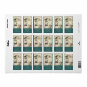 botanische kunst berdcage moderne  vogel etiket (Full Sheet)