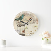 botanische kunst berdcage moderne  vogel grote klok (Huis)