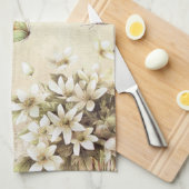 botanische kunst berdcage moderne  vogel theedoek (Quarter Fold)