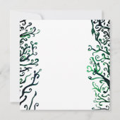 Botanische kunst bruiloft uitnodiging (Achterkant)