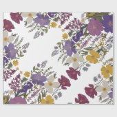 Botanische kunst cadeaupapier (Vlak)