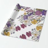 Botanische kunst cadeaupapier (Uitgerold)