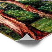 Botanische kunst: Cork Trees op Cintra bij Lissabo Poster (Hoek)