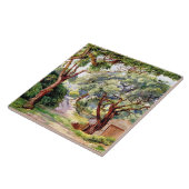 Botanische kunst: Cork Trees op Cintra bij Lissabo Tegeltje (Zijkant)