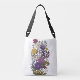 Botanische kunst crossbody tas