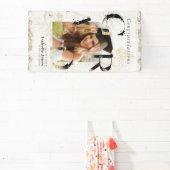 Botanische Kunst Deco Ivory Arch Foto Afstuderen Spandoek (Insitu)