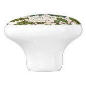  botanische kunst Franse land vlinder Keramische Knop (Zijkant)