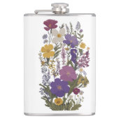 Botanische kunst heupfles (Voorkant)