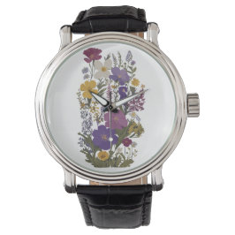 Botanische kunst horloge