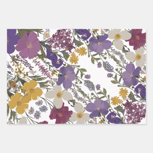 Botanische kunst inpakpapier vel (Voorkant)