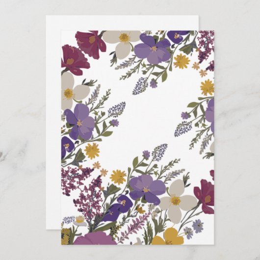 Botanische kunst kaart (Voorkant / Achterkant)