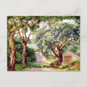 Botanische kunst: Kurkeiken bij Cintra nabij Lissa Briefkaart (Voorkant)