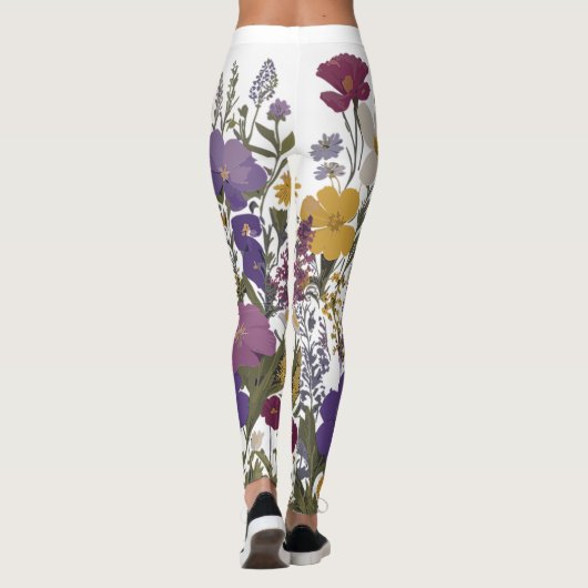 Botanische kunst leggings (Achterkant)