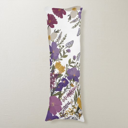 Botanische kunst lichaamskussen (Voorkant Verticaal)