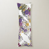 Botanische kunst lichaamskussen (Achterkant (Verticaal))