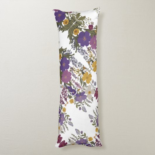 Botanische kunst lichaamskussen (Achterkant (Verticaal))