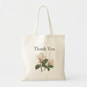  botanische kunst magnolia bloemen bedankt tote bag