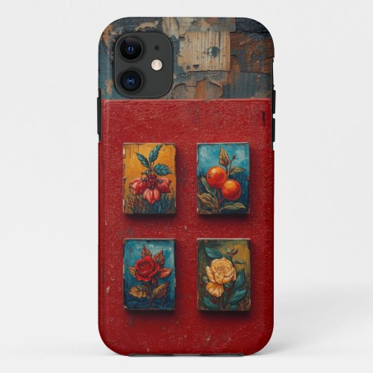  Botanische Kunst Mobiel Hoesje (Achterkant)