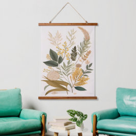 Botanische kunst Print Hangend Wandkleed