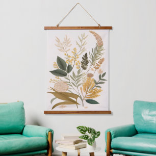 Botanische kunst Print Hangend Wandkleed