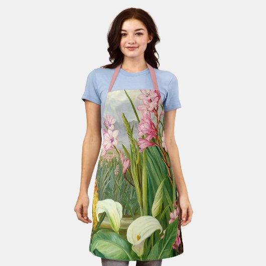 Botanische kunst: Schoonheden van het moeras Schort (Gedragen)