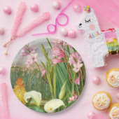 Botanische kunst: Schoonheid van de moeras Papieren Bordje (Feest)