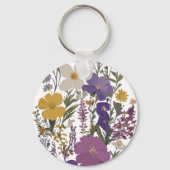 Botanische kunst sleutelhanger (Voorkant)