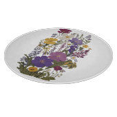 Botanische kunst snijplank (Hoek)