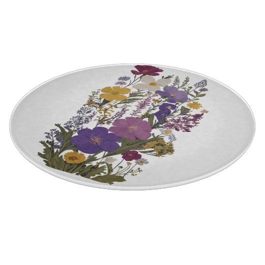 Botanische kunst snijplank (Hoek)