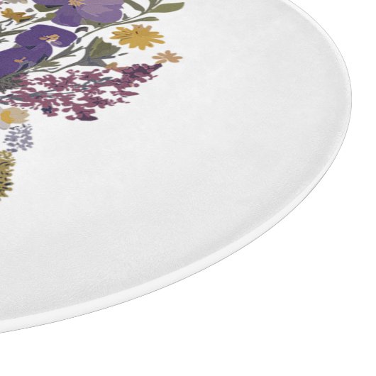 Botanische kunst snijplank (Hoek)