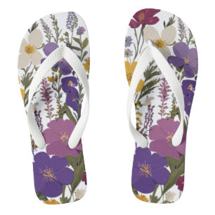 Botanische kunst teenslippers