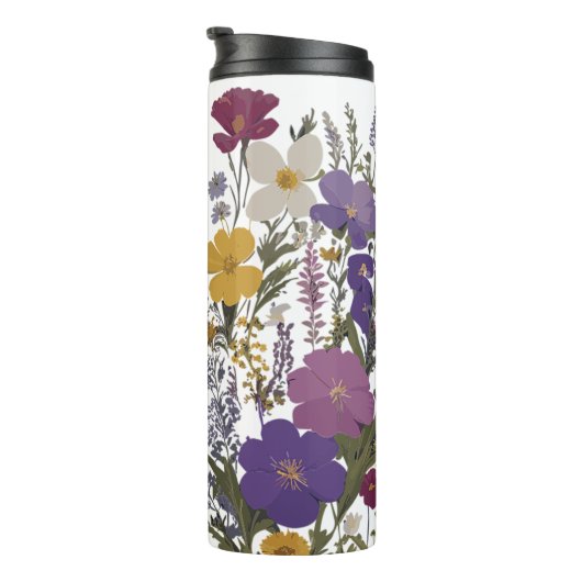 Botanische kunst thermosbeker (Geroteerd rechts)