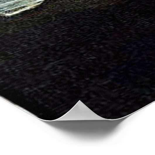 Botanische kunst van de vogel van het paradijs poster (Hoek)