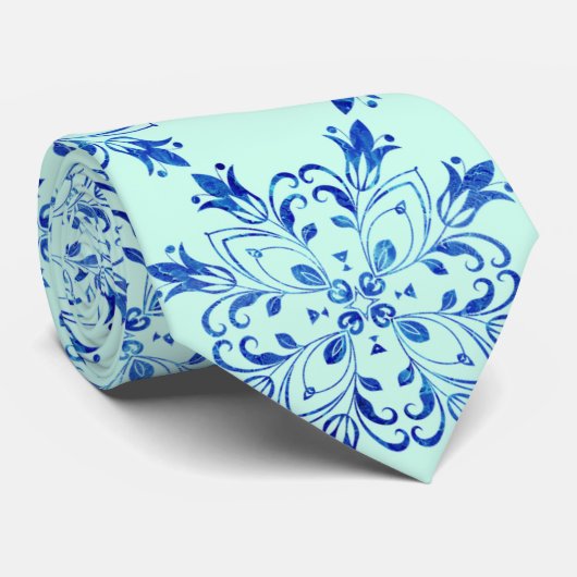 botanische kunst van lavendel stropdas (Opgerold)