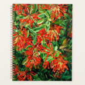 Botanische kunst: Verbrandende Struik en Emu Wren  Planner (Voorkant)